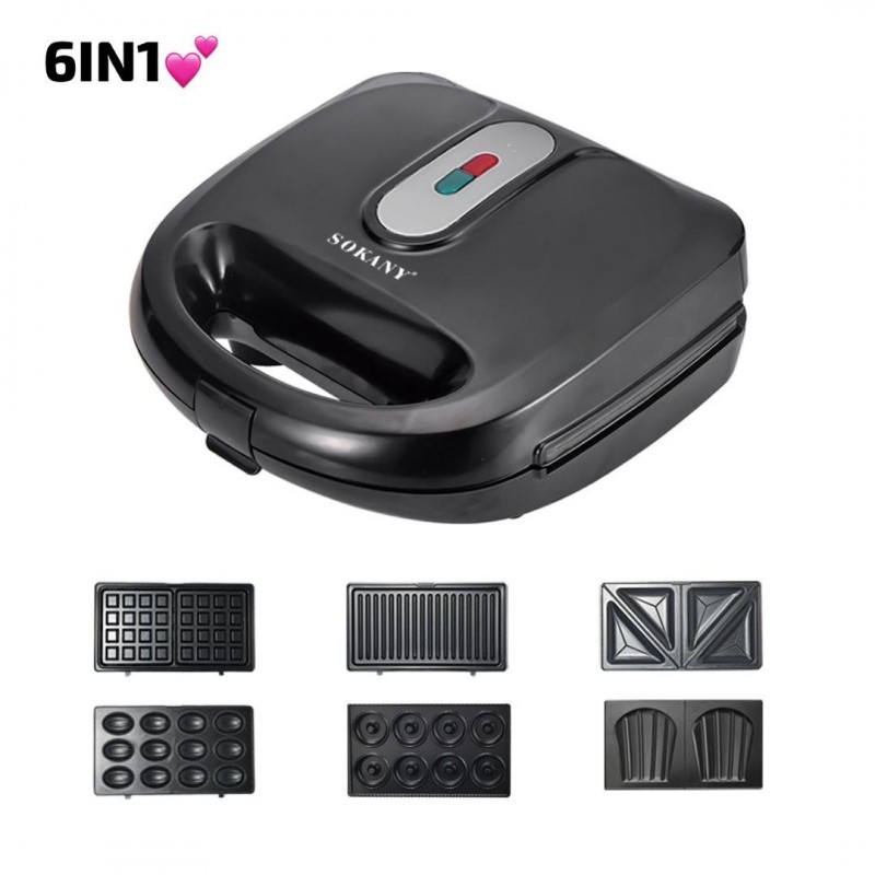 Machine à Croque Monsieur 6 en 1 Sandwich, à Panini