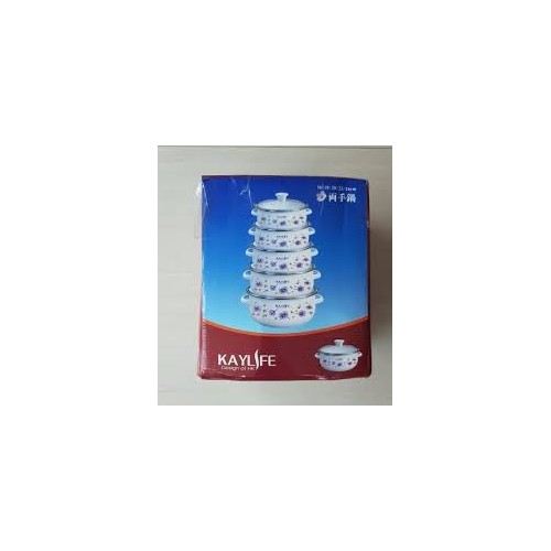 Ensemble Soupière 7 pièces  émail 2