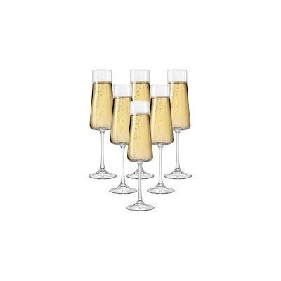 Lot de 6 Flûtes à Champagne élégant  Verre  6pcs
