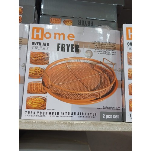 Panier de Gril croustillant  2 pièces multi-usages antiadhésive 2