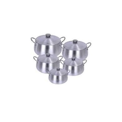 5 Casseroles Avec Couvercles, en aluminium