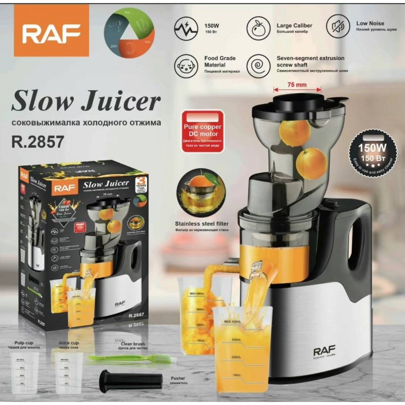 Extracteur automatique de jus d'agrumes fruits et légumes entiers