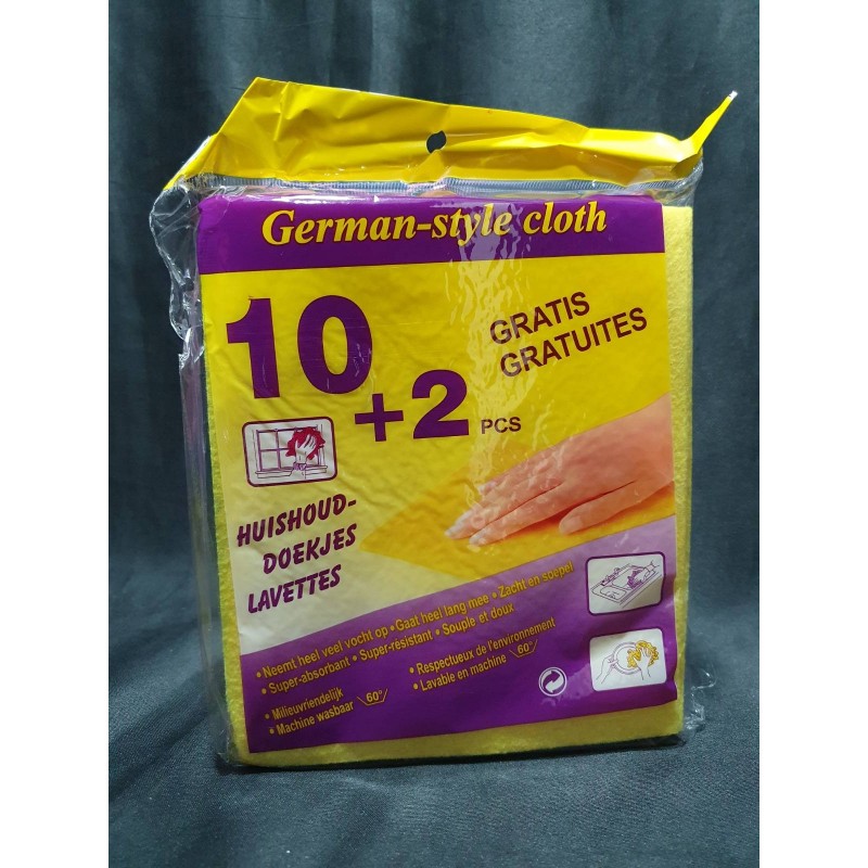 Générique Paquet de 12 chiffons de nettoyage polyvalents