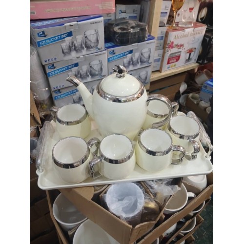 Service à thé argenté 8 pièces 2