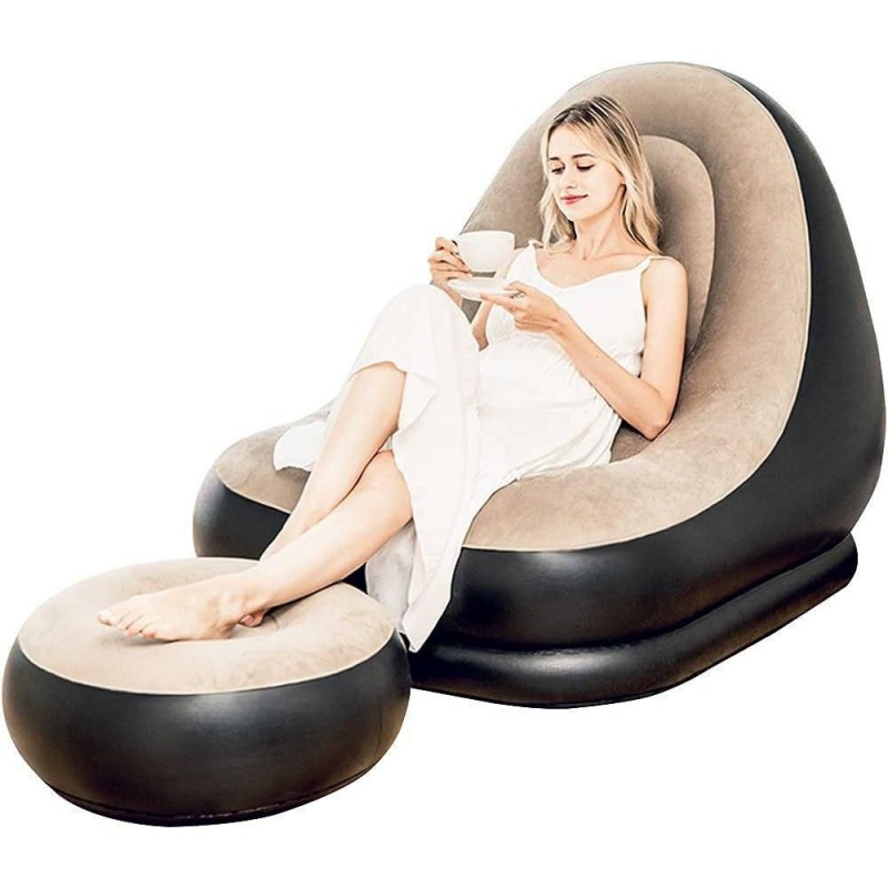 Fauteuil Et Pouf Gonflable Confortable pompe offert