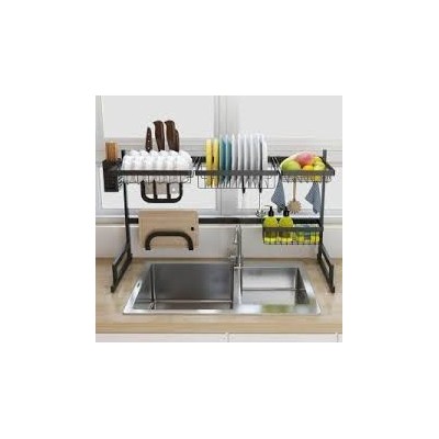 Égouttoir à vaisselle pour évier 2 niveaux