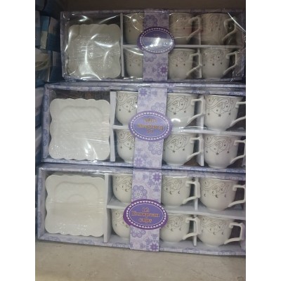 Tasse de Service 12 pièces  Ensemble  petit déjeuner