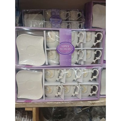 Tasse de Service 12 pièces  Ensemble  petit déjeuner