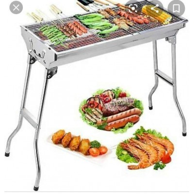 Barbecue à Charbon Pliable en Acier Inox Four Grille