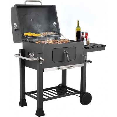 Barbecue au Charbon de Bois, Chariot  Grill sur Pied