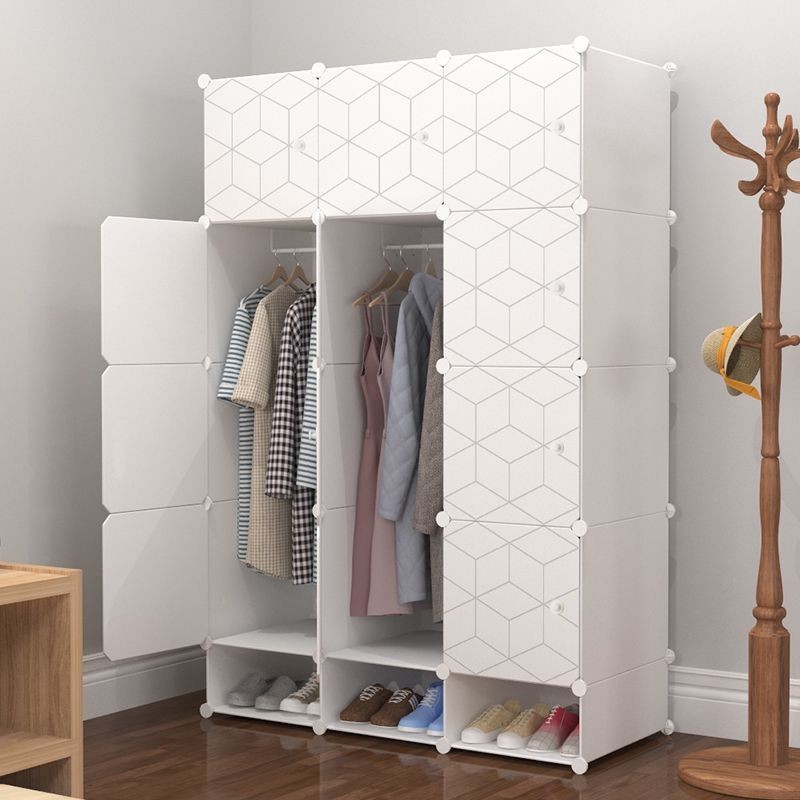 Armoire penderie  vêtements et chaussures 12 portes