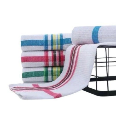 12 torchons à carreaux en coton
