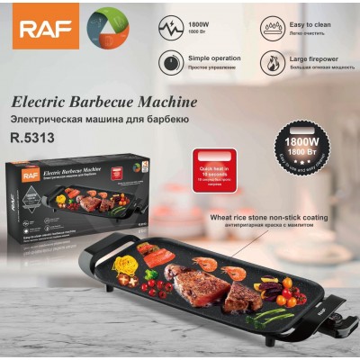 Grill électrique d'intérieur antiadhésif de qualité,  barbecue 90cm