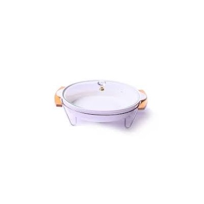 chafing Dish pour servir chaud  céramique Couvercle en verre 2.2L