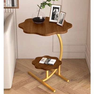 Table d'appoint rétro en forme de C