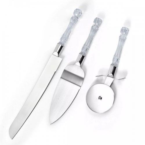 Set 3 pièces découpe pizza, pain et Dessert  gâteau 2