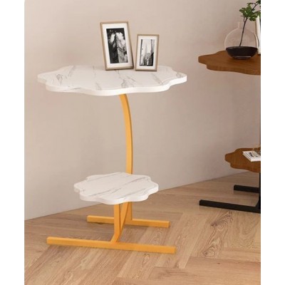 Table d'appoint rétro en forme de C