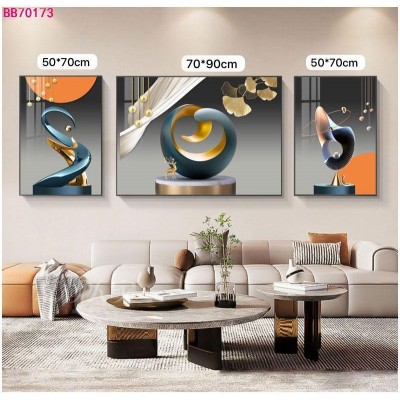 Tableau  d'Art Abstrait Moderne – Formes Fluides et Élégance Minimaliste