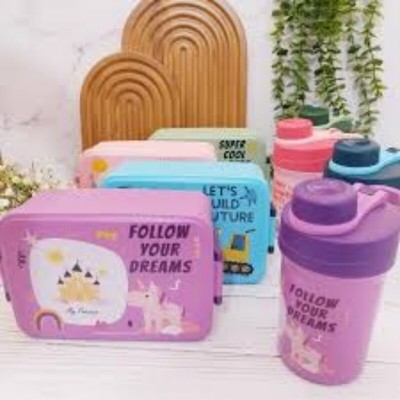 Boîte à lunch + bouteille d'eau pour enfant