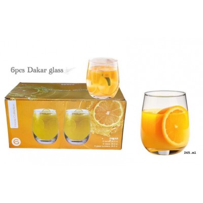 LOT DE 6 GRANDS VERRES A BOISSON