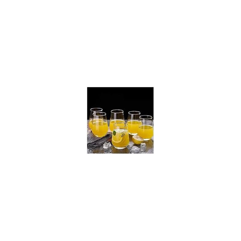 LOT DE 6 GRANDS VERRES A BOISSON