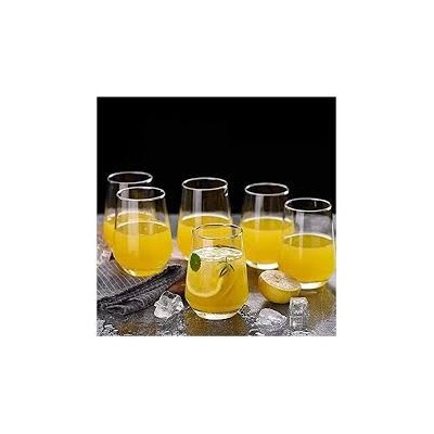 LOT DE 6 GRANDS VERRES A BOISSON