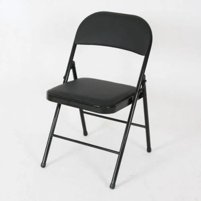 Chaise pliante noire 1pcs