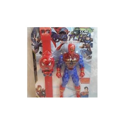 jouets pour enfants montre numérique + Super Man ou Spider Man
