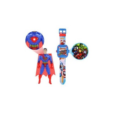 jouets pour enfants montre numérique + Super Man ou Spider Man