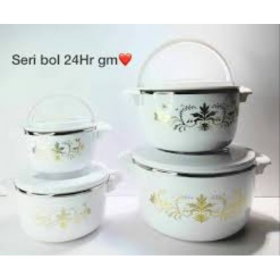 4 bols isothermique  24h intérieur INOX