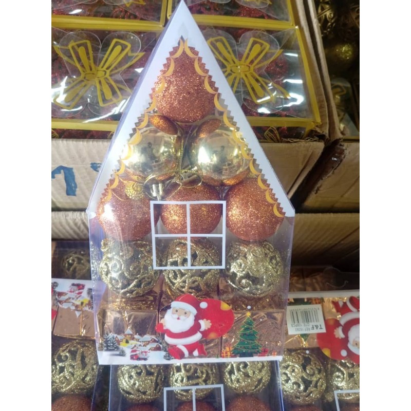 Boules de Décoration Noël 12pcs