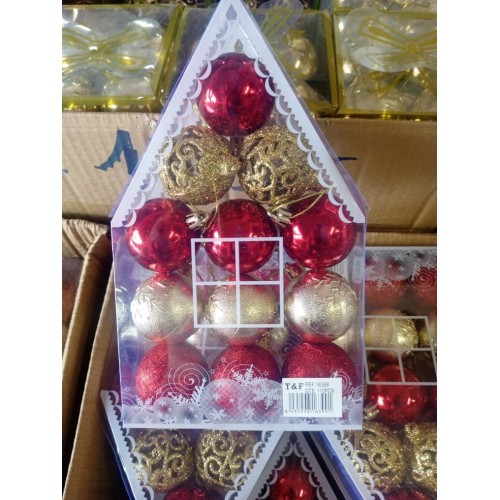 Boules de Décoration Noël 12pcs