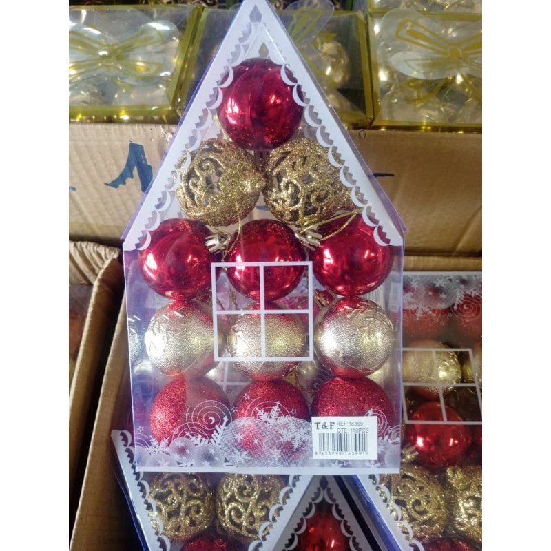 Boules de Décoration Noël 12pcs