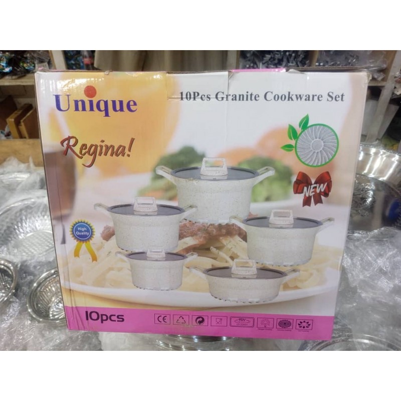 Batterie de cuisine en granite élégante et raffinée 5 pièces