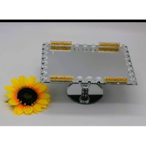 Étagère Support luxe avec pied En Cristal 2