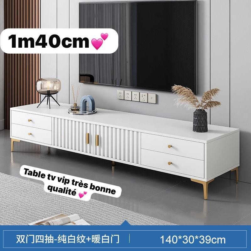 Meuble TV moderne de luxe blanc