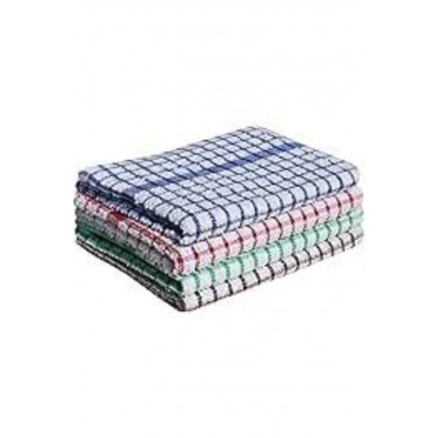 Torchons coton avec un motif à carreaux 12 pieces