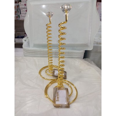 Support de mouchoirs doré