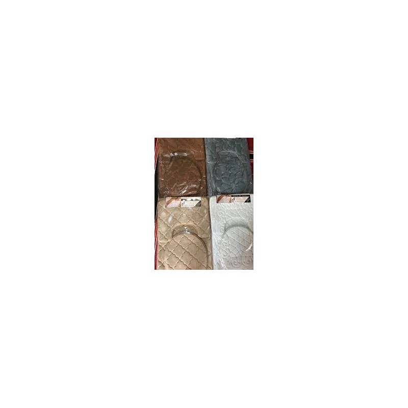Ensemble de Tapis de Salle de Bain 3 Pcs