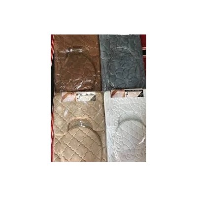 Ensemble de Tapis de Salle de Bain 3 Pcs