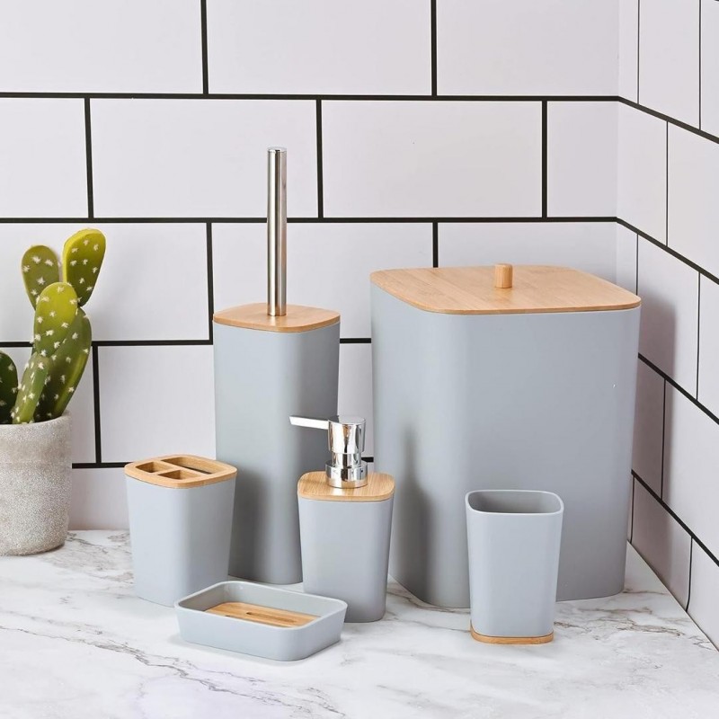 Lot de 6 accessoires de salle de bain