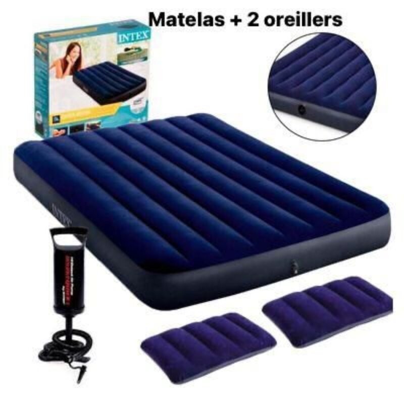 Matelas Gonflable 2  Places avec pompe offert