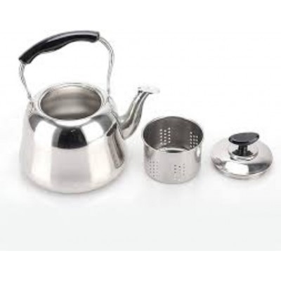 Bouilloire sifflante  inoxydable avec filtre à thé 3L