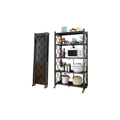 Étagère en fer 5 étages avec roues - cuisine Pliable