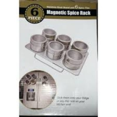 Lot de 6 Boîtes à Épices Magnétiques – Rangement Moderne et Pratique pour votre Cuisine