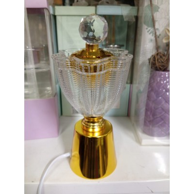 Brûleurs à Encens Électriques – Design Verre et Or pour une Ambiance Parfumée