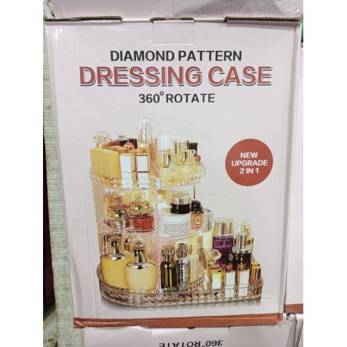 Organisateur de Maquillage Rotatif 360° Transparent  - Acrylique 2