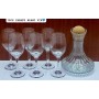 Ensemble 6 Verres à Boisson  + Carafe Design - Motifs Géométriques & Verre Cristal