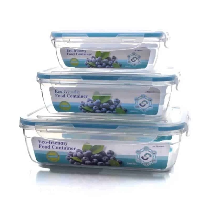 Set de 3 Contenants Alimentaires  Empilables - Écologiques, Hermétiques