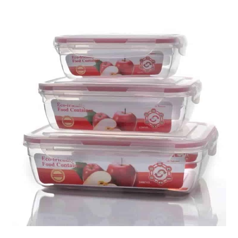 Set de 3 Contenants Alimentaires  Empilables - Écologiques, Hermétiques